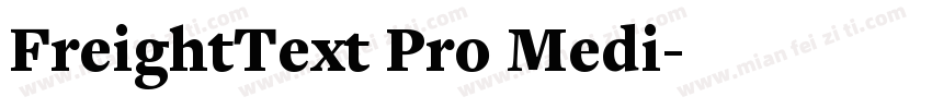 FreightText Pro Medi字体转换